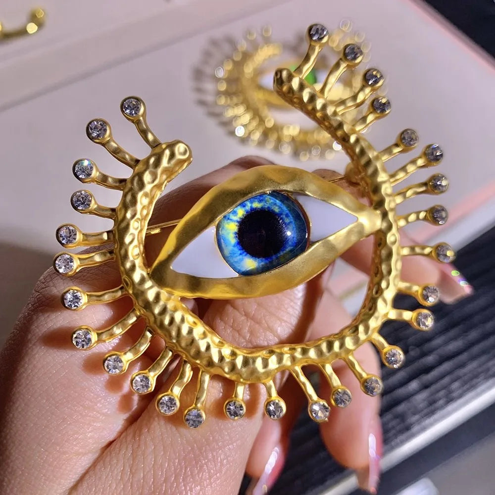 Eye of Allur Brooch -  A touch of mystery, a symbol of protection, and a masterpiece of design.