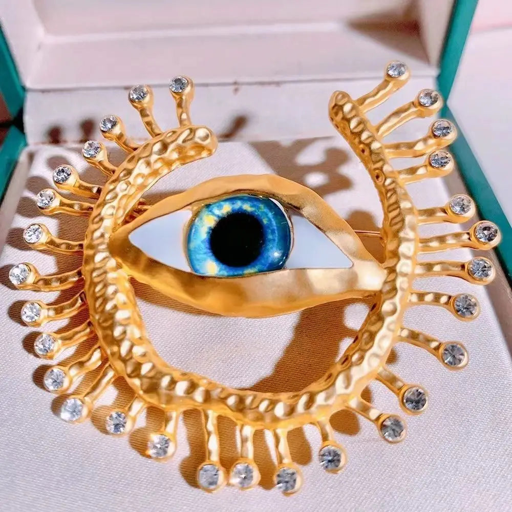 Eye of Allur Brooch -  A touch of mystery, a symbol of protection, and a masterpiece of design.