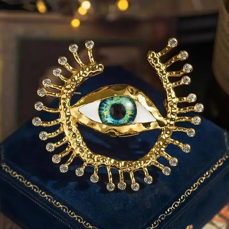 Eye of Allur Brooch -  A touch of mystery, a symbol of protection, and a masterpiece of design.