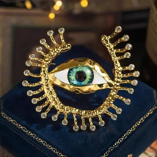 Eye of Allur Brooch -  A touch of mystery, a symbol of protection, and a masterpiece of design.